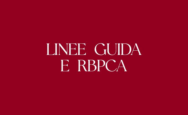 Linee Guida e RBPCA
